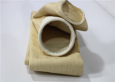 China Thermoplastic Textile Dust Filter Bag , PTFE Filter Bag Equisite Sewing Unbleached supplier