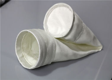 China Flat High Temperature Filter Bags Heavyweight Fabric Design Strong Strength supplier
