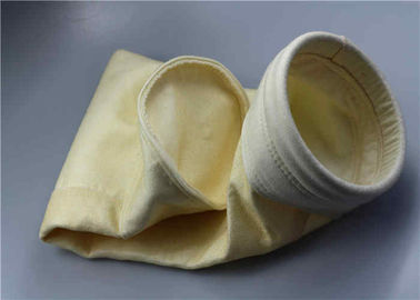 China Coal Powder Dust Collector Filter Bags , Acrylic Micron Filter Bags Evenly Mixed Protective Layer supplier