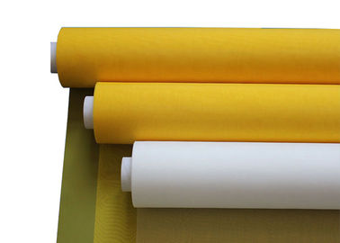 China Yellow Polyester Screen Mesh Alkaline Resistant High Elongation Robust supplier