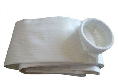 China Pocket Filter Polyester Felt Filter Bag Neat Smooth Surface 500gsm Weight supplier