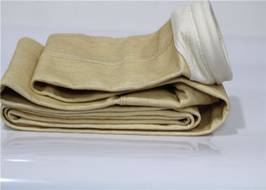 Thermoplastic Textile Dust Filter Bag , PTFE Filter Bag Equisite Sewing Unbleached supplier