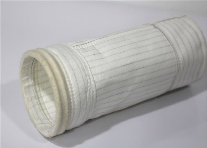 One Micron Water HEPA Polyester Felt Filter Bag Flame Retardant Treatment High Density