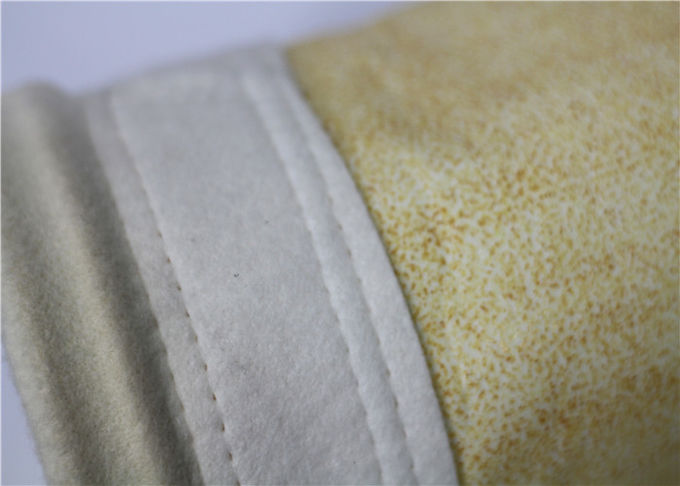 Thermoplastic Textile Dust Filter Bag , PTFE Filter Bag Equisite Sewing Unbleached