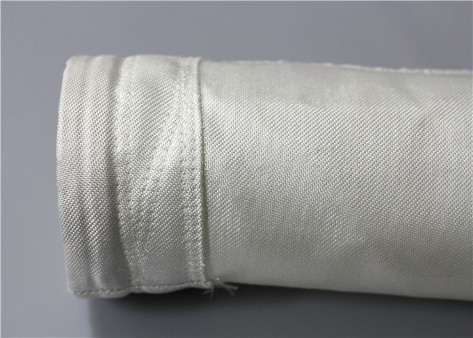 Non Elongation Dust Filter Bag , Cloth Filter Bags High Efficiency Heat Treatment