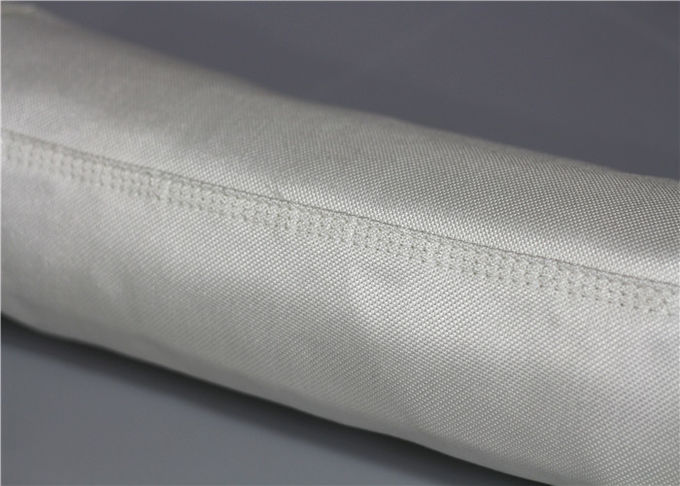 Flat High Temperature Filter Bags Heavyweight Fabric Design Strong Strength