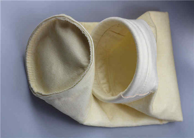 Coal Powder Dust Collector Filter Bags , Acrylic Micron Filter Bags Evenly Mixed Protective Layer