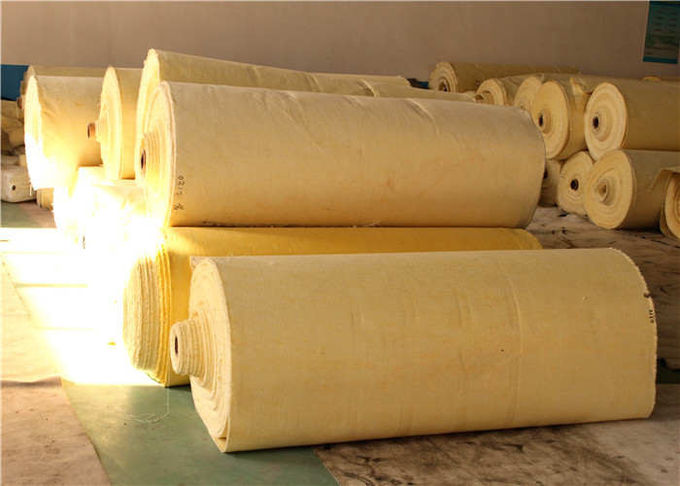 Cylindrical Bag Needle Felt Filter Cloth , Acrylic Poly Synthetic Filter Fabric Polyacrylonitrile