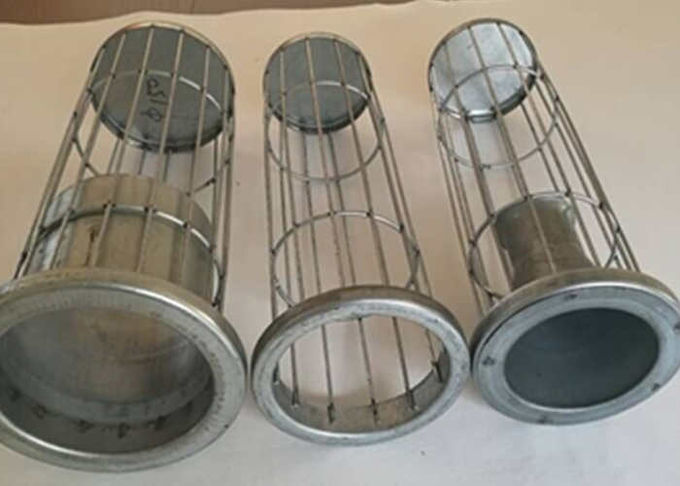 Roun Dust Collector Cages , Baghouse Cages Multi Section For Non Ferrous Melting