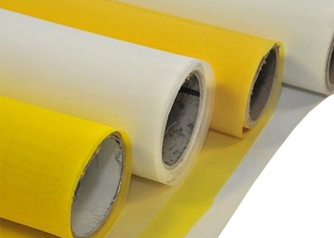 Yellow Polyester Screen Mesh Alkaline Resistant High Elongation Robust