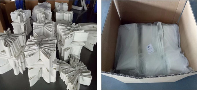 High Efficiency Aramid Filter Bag Nomex Membrane Needle Felt Bag In Steel Industry